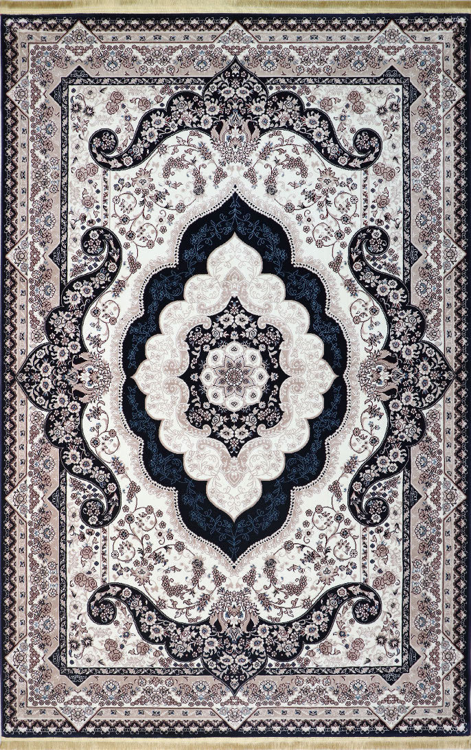 Tabriz Silk Navy