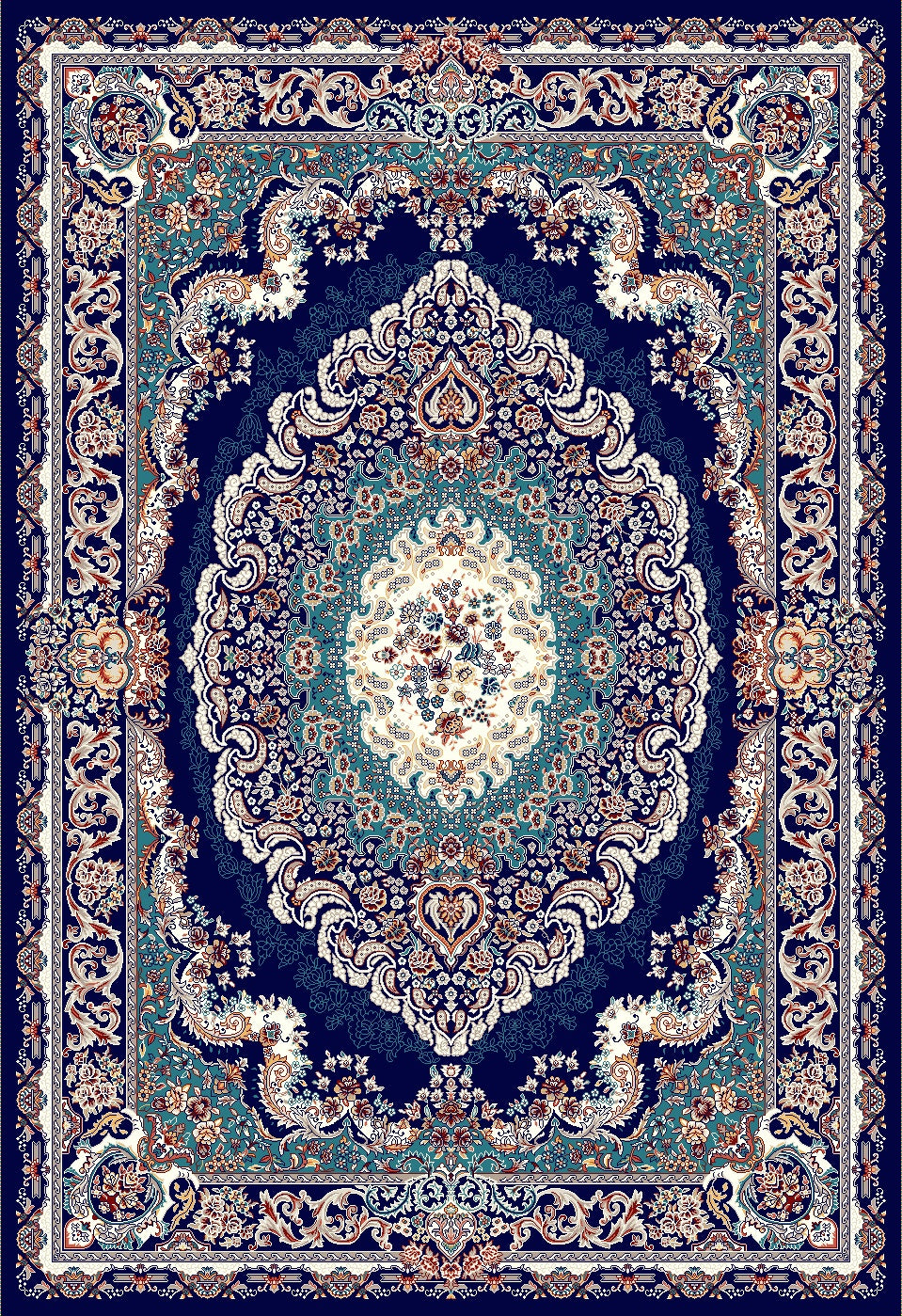 Tabriz Blue