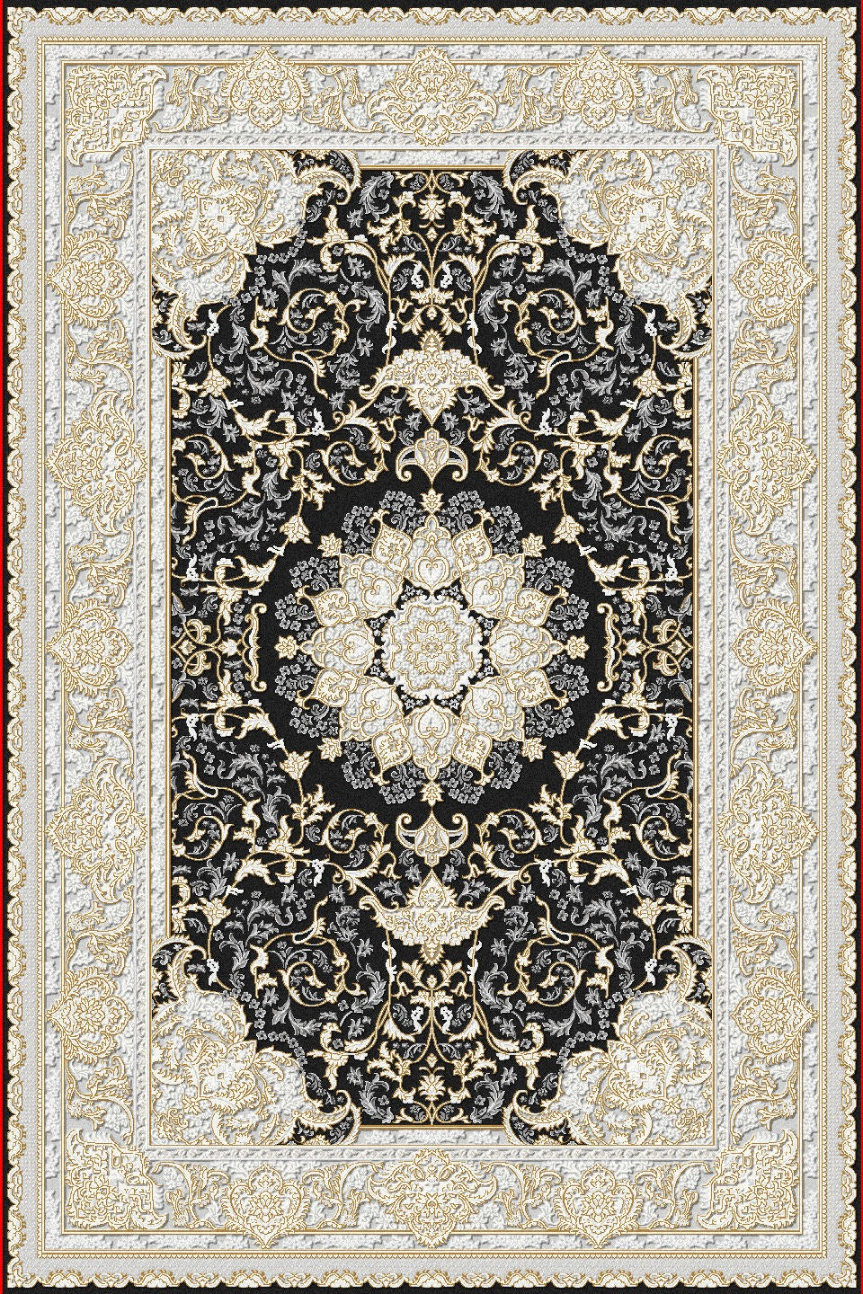 Esfahan 337 Grey/ black